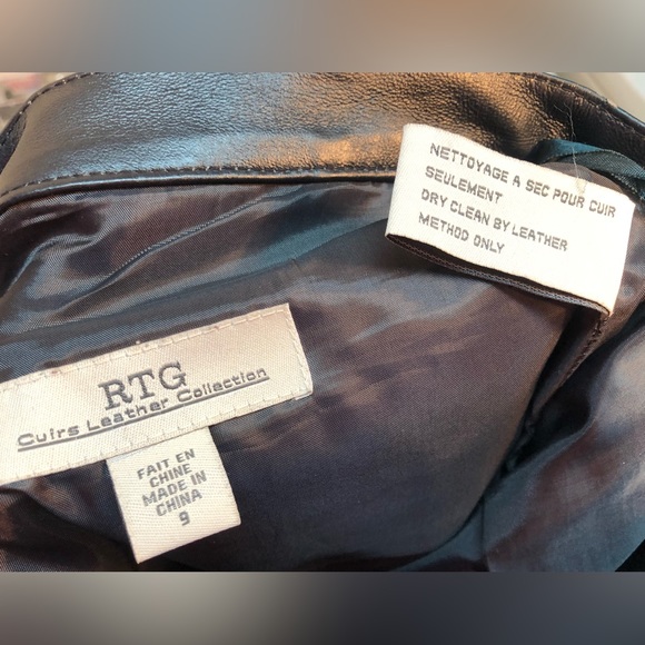 Dark Royal Blue Leather trousers - Picture 2 of 6